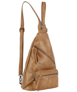 Fashion Convertible Sling Bag Backpack JNM-0112 STONE